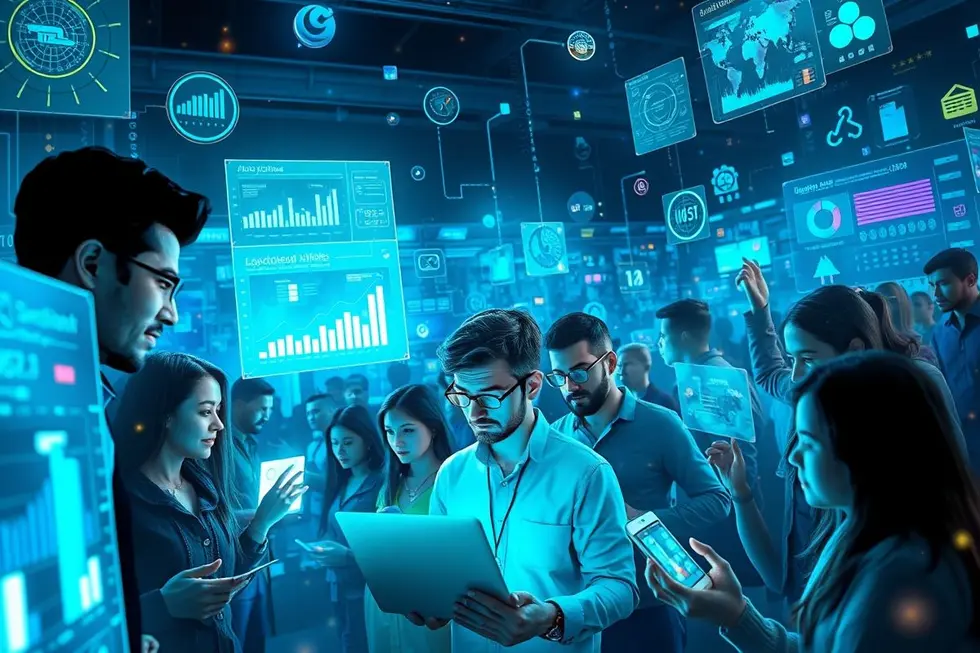 Consumo e tecnologia conectados através de algoritmos.